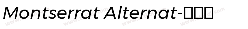 Montserrat Alternat字体转换